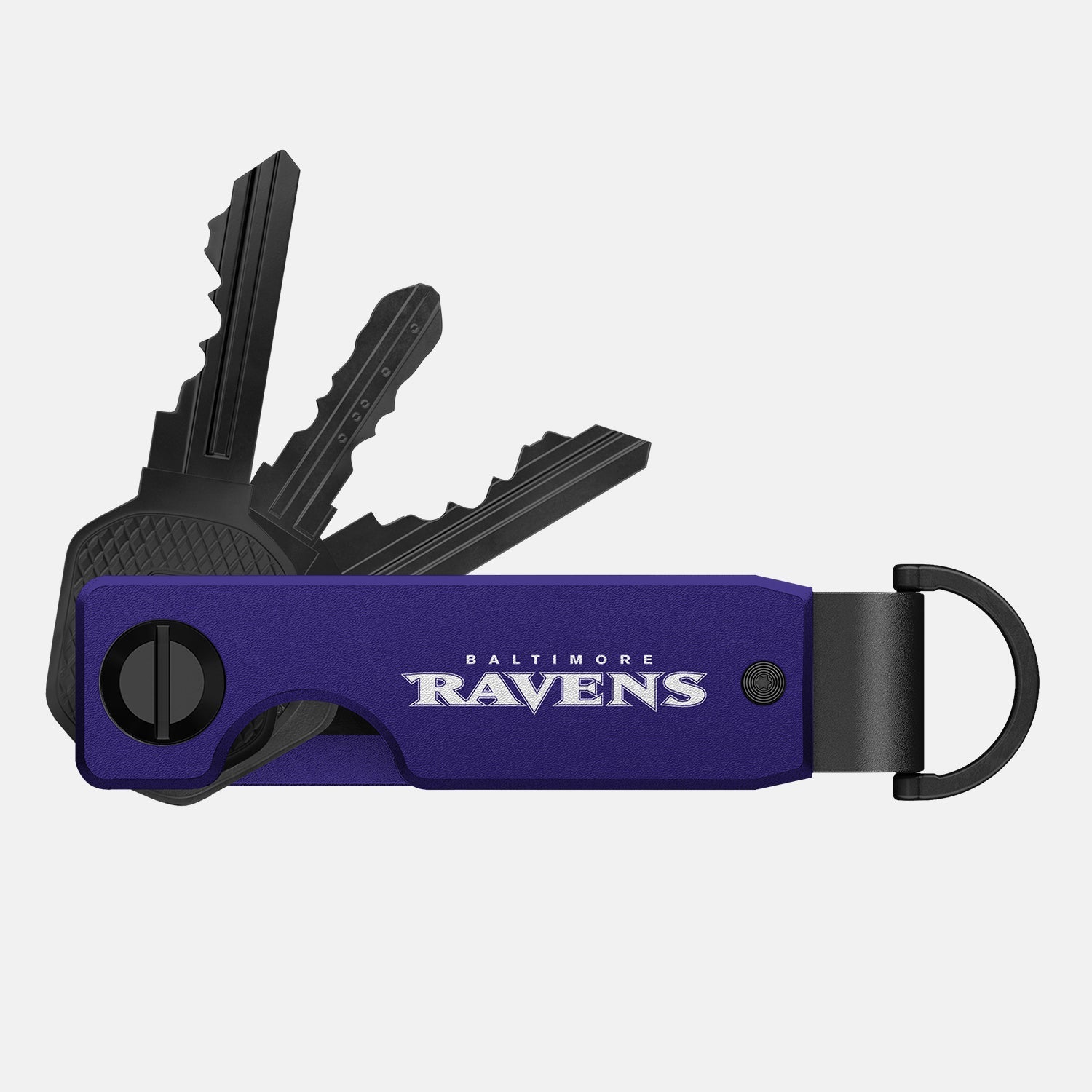 Ridge KeyCase for Baltimore Ravens - Slim RFID Blocking Wallet with Money Clip - Perfect for Gameday, Travel & Everyday Carry