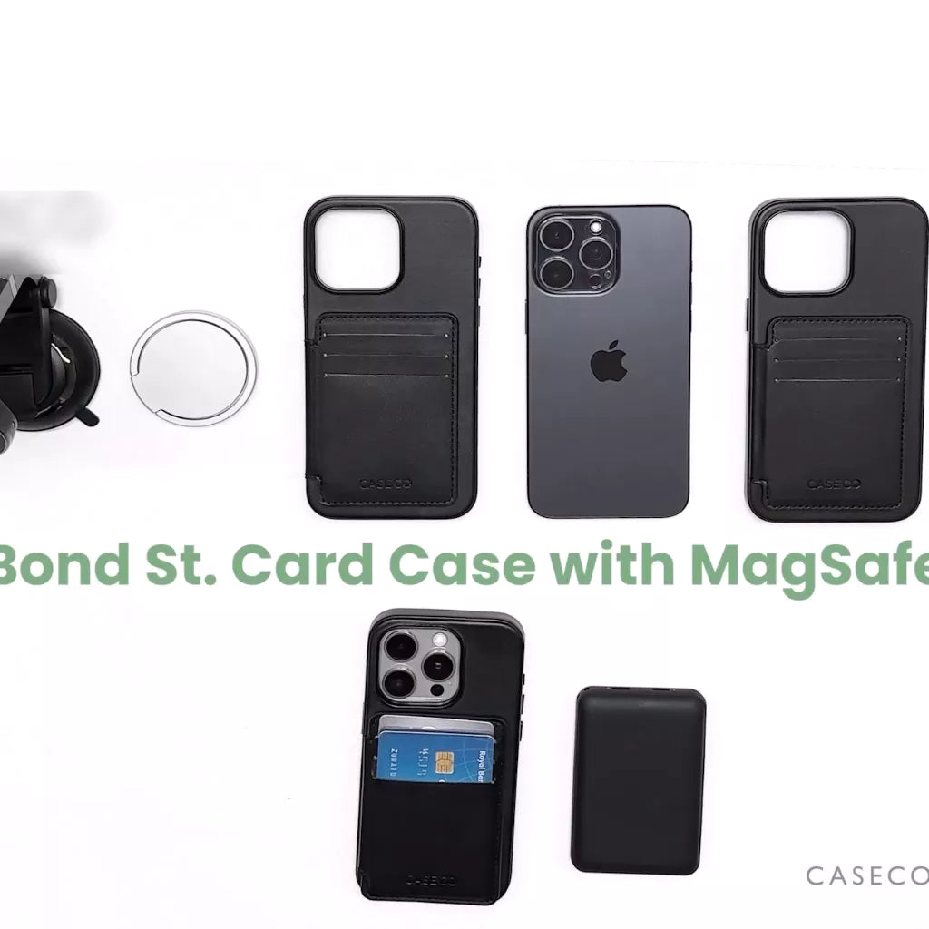 iPhone 15 Case with Card Holder - Slim Protective Cover with RFID Blocking | Perfect for Everyday Use, Travel & Commuting