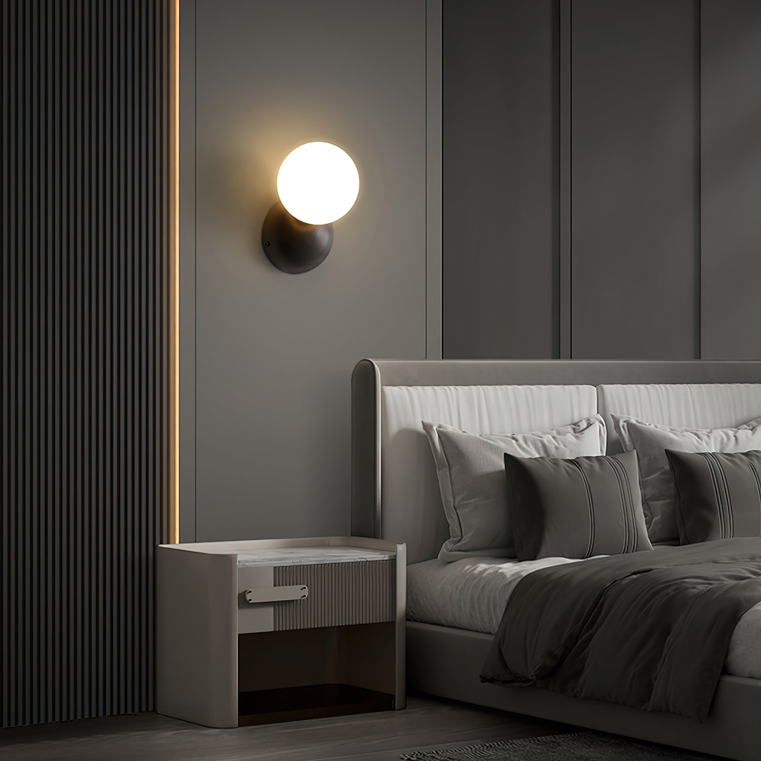Modern Duris Wall Lamp - Energy Efficient LED Sconce Light Fixture for Bedroom, Living Room & Hallway Decor