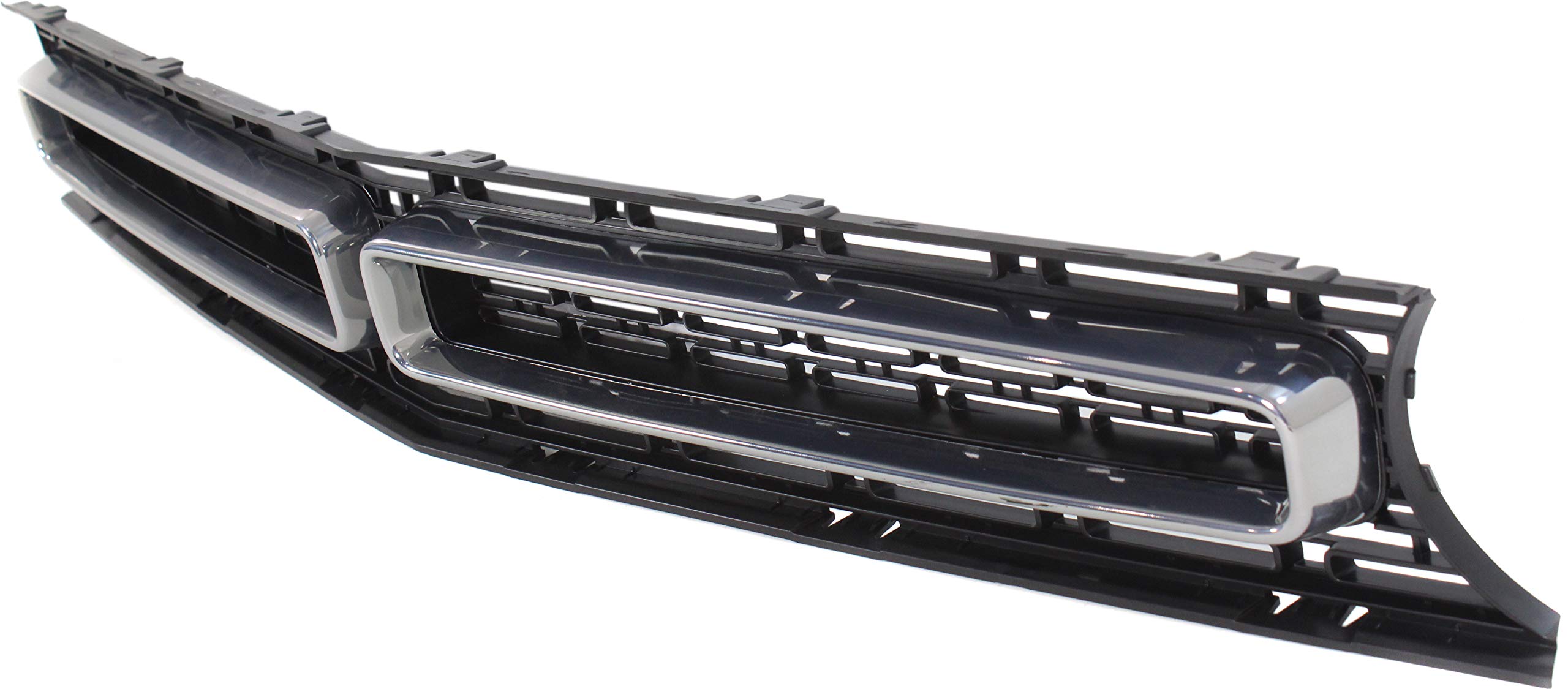 Garage-Pro Grille Assembly for Dodge Challenger 2015-2017 - Textured Black with Chrome Molding - Fits GT/R/T/R/T Plus/R/T 392/SXT/SXT Plus Models - Upgrade Your Car's Front End Style for Street & Show