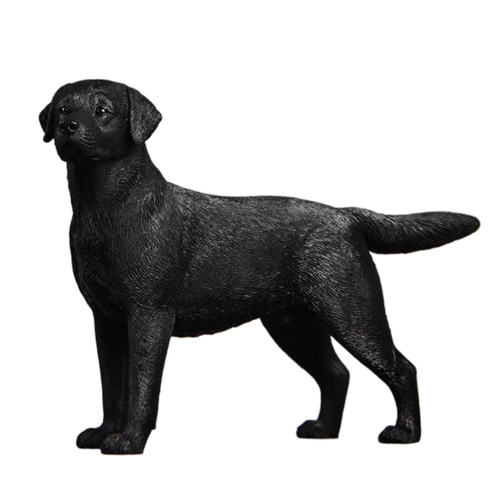 BELLAALONG 1:12 Scale Realistic Labrador Retriever Resin Animal Figure - Home & Office Decoration, Pet Lover Gift, Jungle Animal Collection (Color B) - Perfect for Shelf Displays, Desk Decor, and Animal Enthusiast Collections
