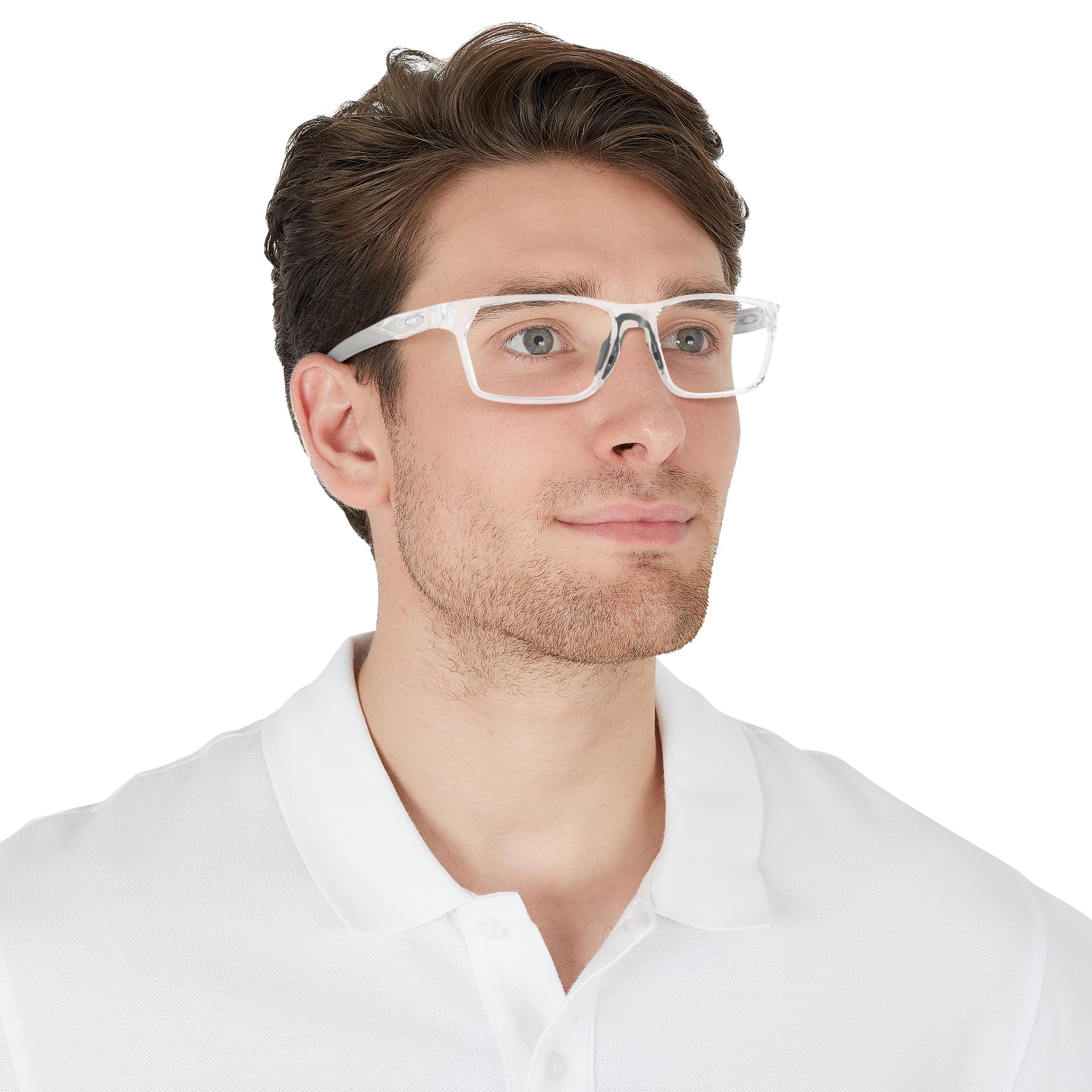 Oakley Men's Ox8032 Hex Jector Rectangular Prescription Eyeglass Frames - Lightweight Durable Glasses for Work, Driving & Outdoor Activities