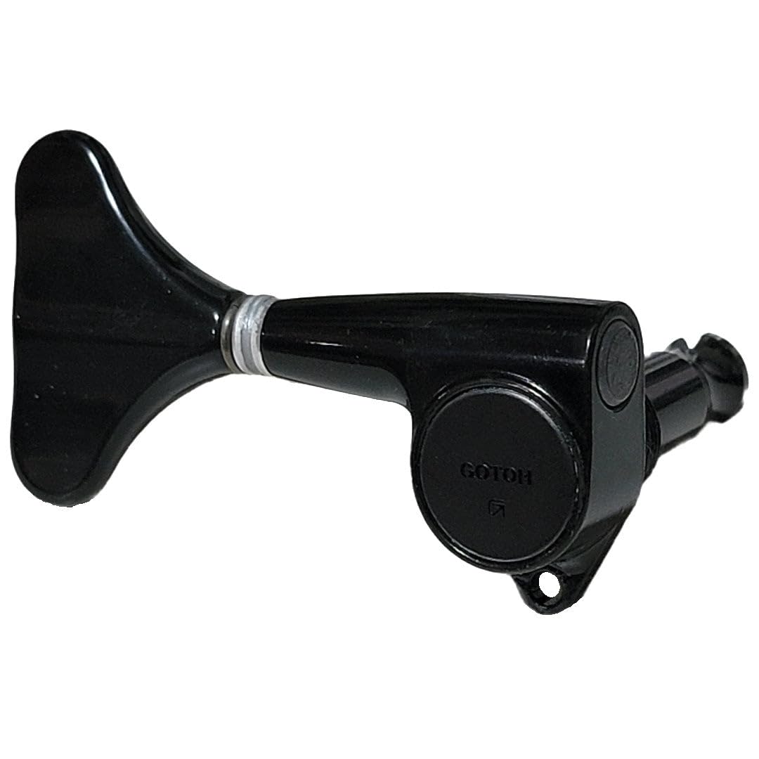 Gotoh Black Bass Key Bass Side - Premium Bass Guitar Tuning Machines for Smooth Performance | Perfect for Live Gigs, Studio Recording & Practice Sessions