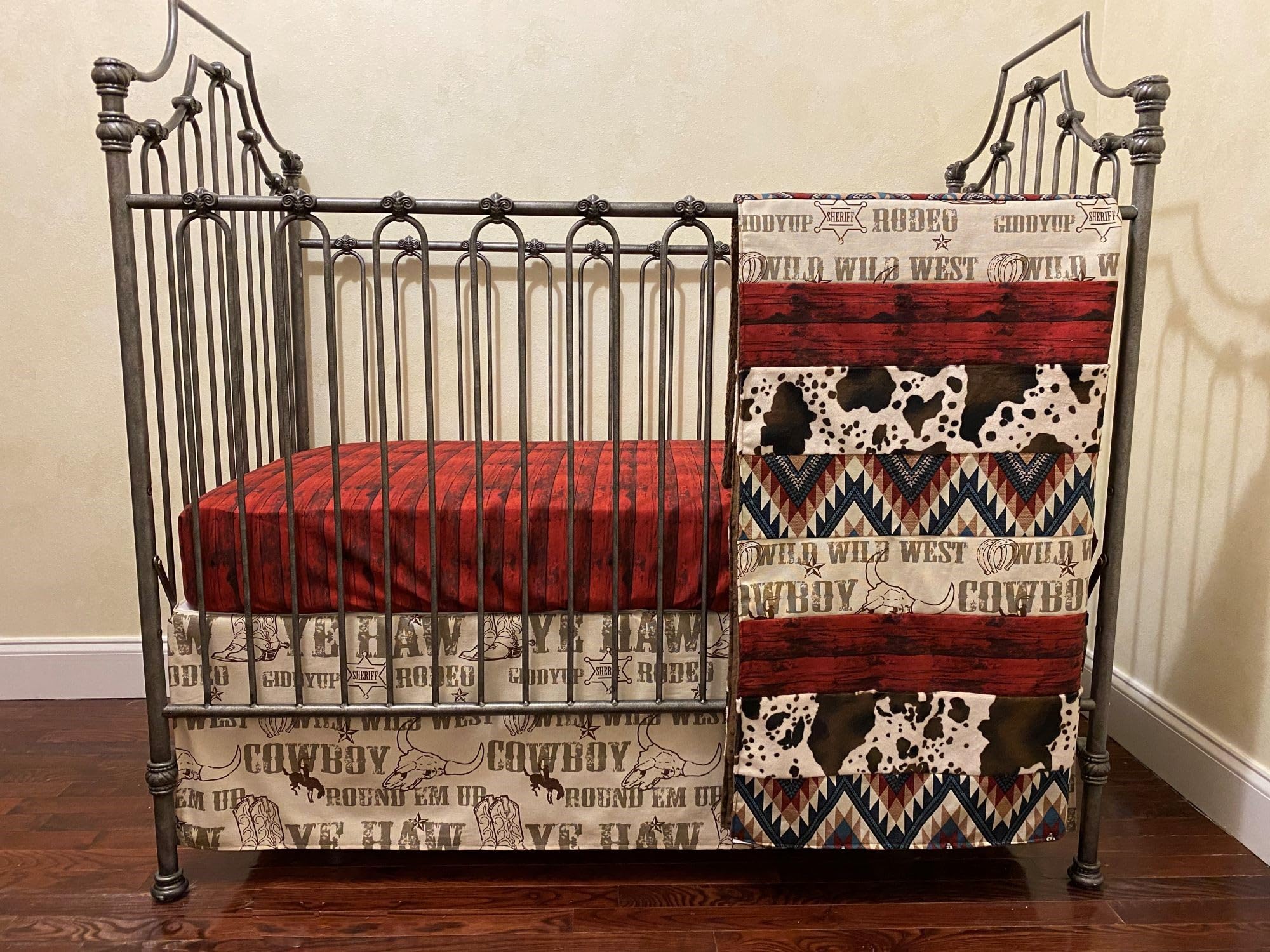 Cowboy Crib Bedding Set for Baby Boys - Western Nursery Theme with Rodeo Design | Perfect for Cowboy-Themed Nurseries and Wild West Baby Showers