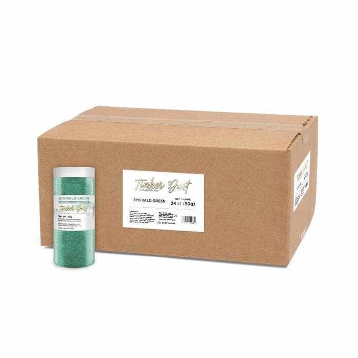 Emerald Green Tinker Dust® Glitter for Crafts - Bulk Wholesale (100g) | Perfect for DIY Projects, Nail Art, and Party Decorations