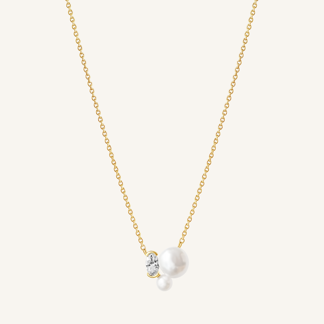 Pia Pearl Necklace for Women - Elegant Freshwater Pearl Jewelry Gift for Her - Perfect for Weddings, Parties & Special Occasions
