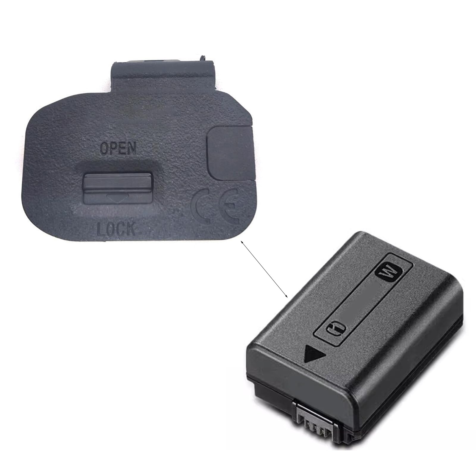 Replacement Battery Door Cover for Sony ILCE-7M2/ILCE-7RM2 Camera - Compatible with A7 II & A7R II Models - Durable Repair Parts for Battery Compartment - Perfect for Photography & Videography