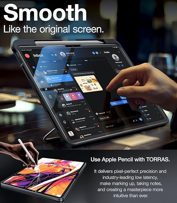 GlassGo Tempered Glass Screen Protector for iPad Pro 11 Inch (2021/2022) - HD Clear, Anti-Scratch, Bubble-Free - Perfect for Work, Study & Entertainment