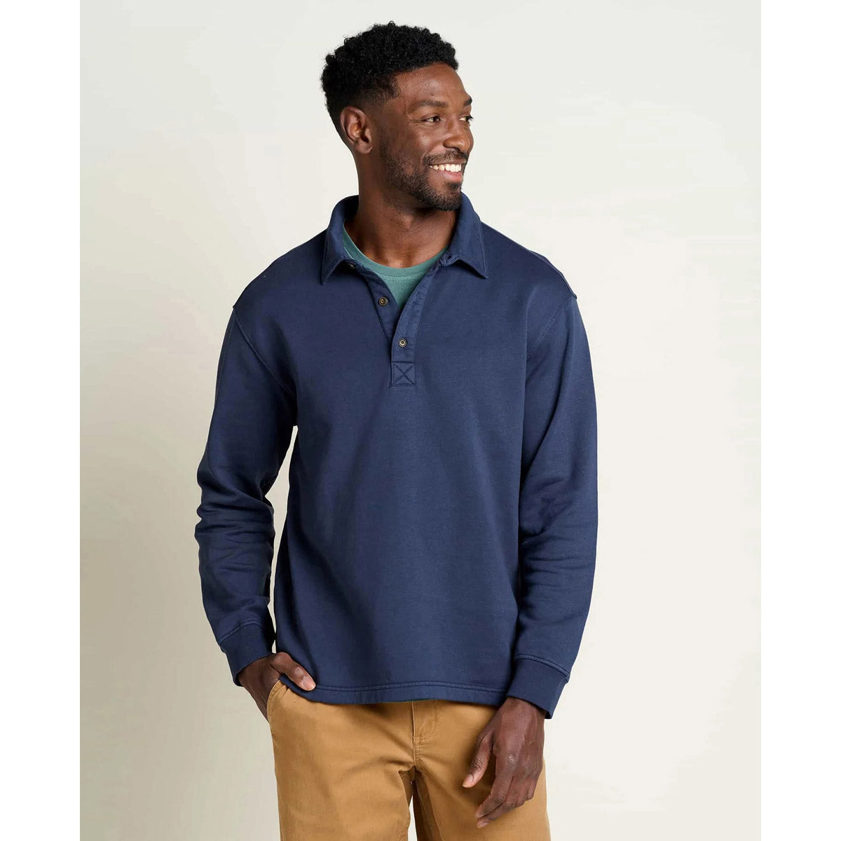 Men's Hemp Daybreaker Rugby Shirt - Breathable Eco-Friendly Casual Button-Up for Outdoor Activities & Streetwear Fashion