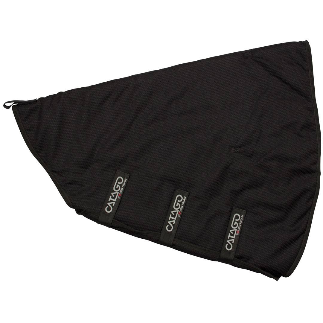FIR-Tech Healing Neck Cover - Full Black for Pain Relief & Comfort - Perfect for Office, Travel & Home Use