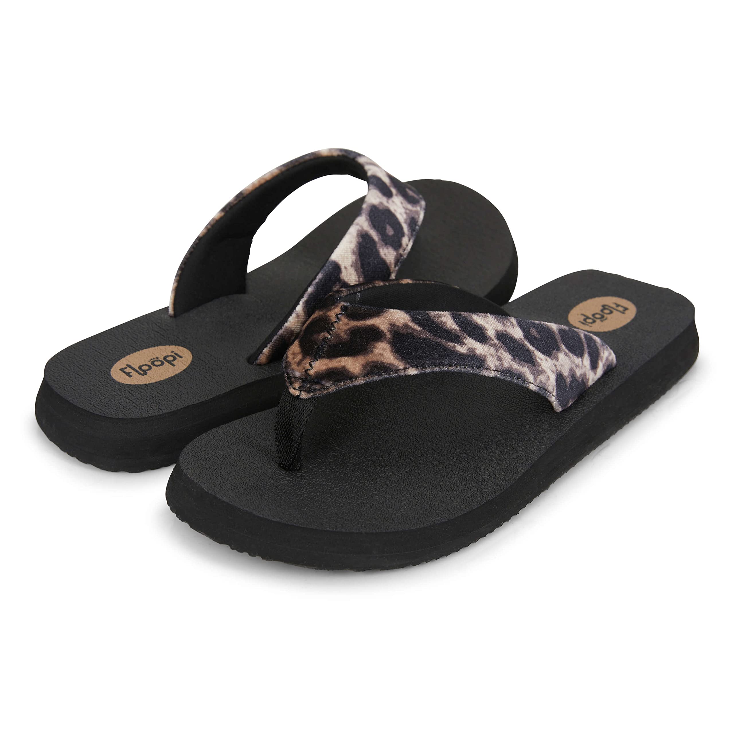 Floopi Women's Flip Flops - Comfortable Flat Yoga Sandals with Anti-Skid Soles for Beach, Pool & Indoor/Outdoor Use | Perfect for Yoga, Travel & Summer Wear
