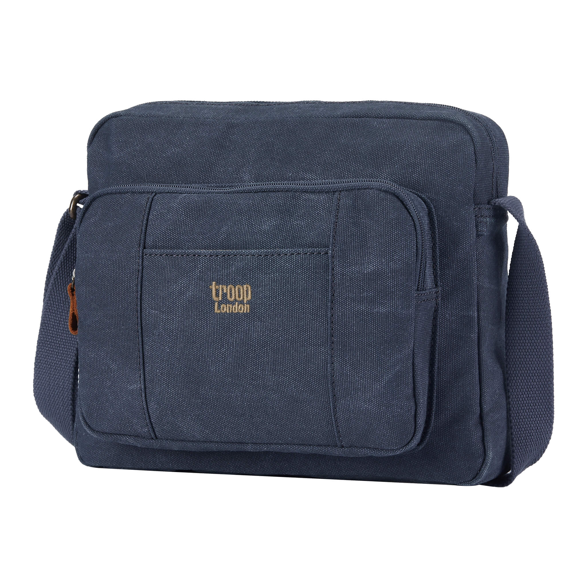 Troop London Classic Canvas Crossbody Bag for Men & Women - Stylish & Durable Messenger Bag for Travel, Work & Everyday Use