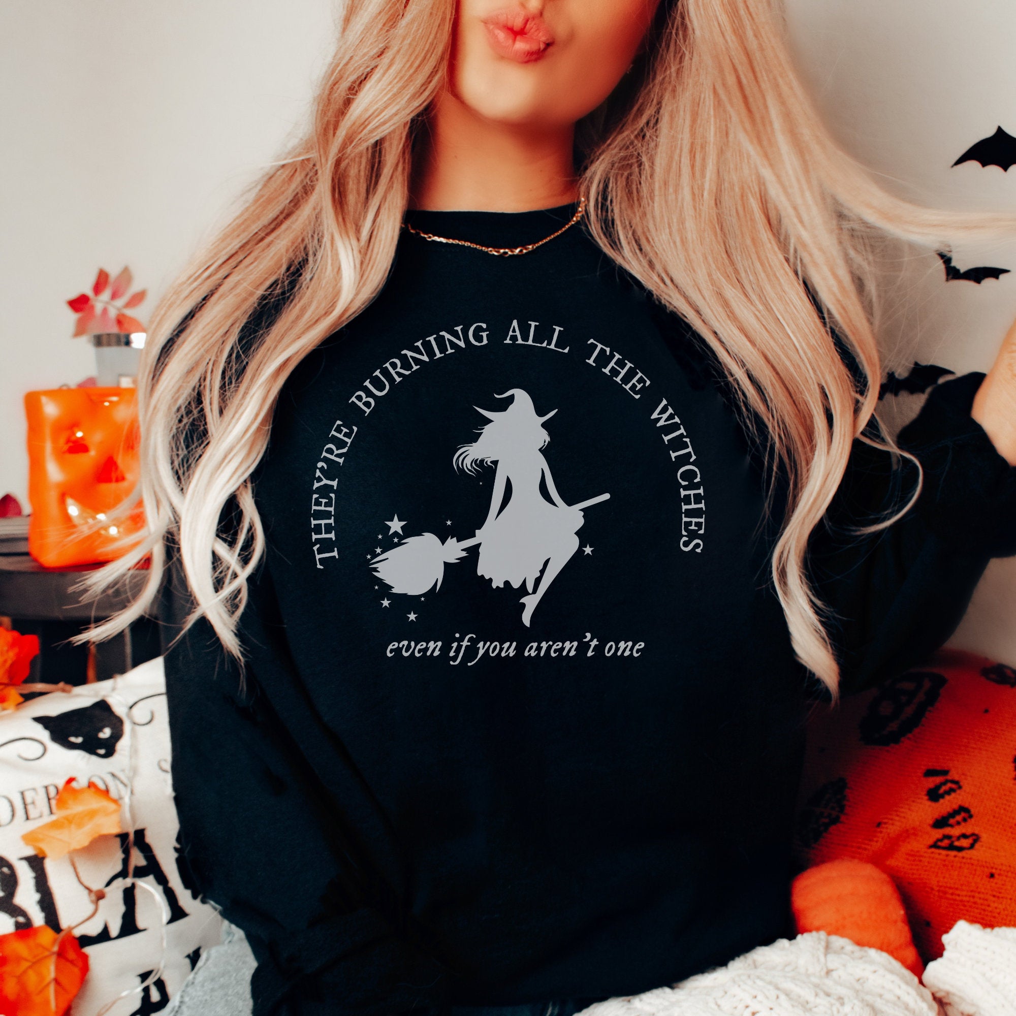 Taylor Swift Reputation Era Halloween Crewneck Sweatshirt - Swiftie Merch for Halloween Parties & Concerts