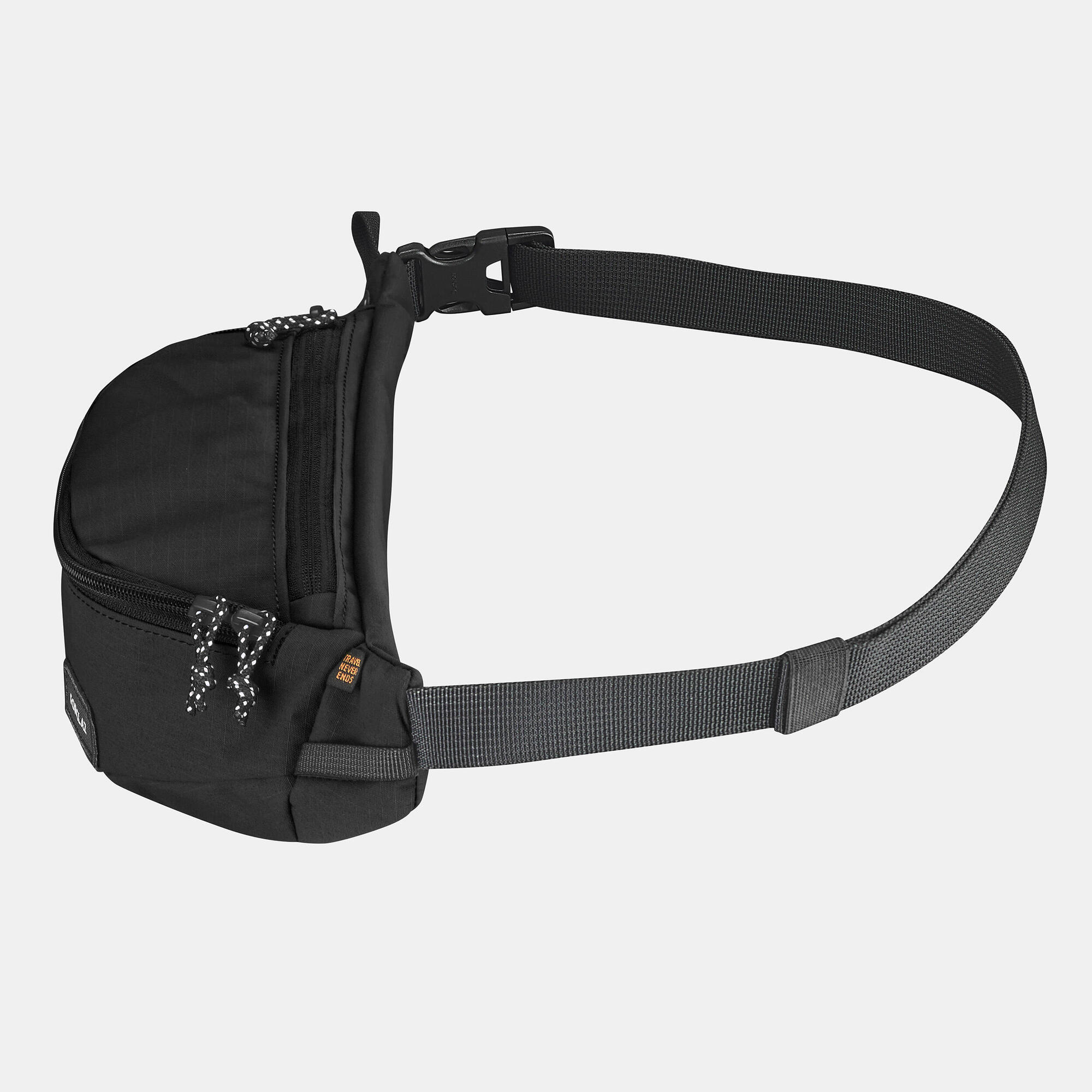 Forclaz Travel 2 L Belt Bag - Lightweight Waist Pack for Hiking, Running & Travel - Hands-Free Storage for Essentials - Perfect for Outdoor Adventures & Daily Commutes