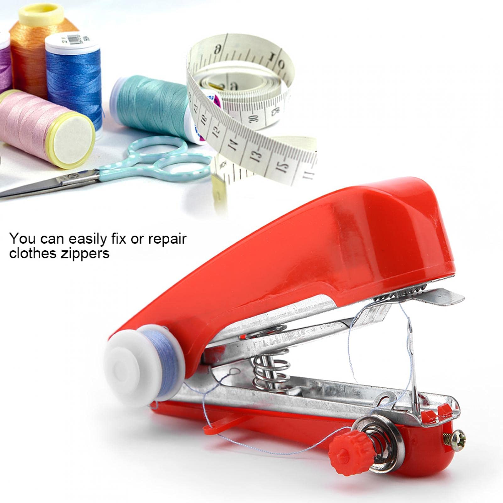 Portable Mini Sewing Machine for Travel - Compact Handheld Stitching Tool for Home, Office & Emergency Repairs | Perfect for Quick Fixes, DIY Crafts & On-the-Go Tailoring