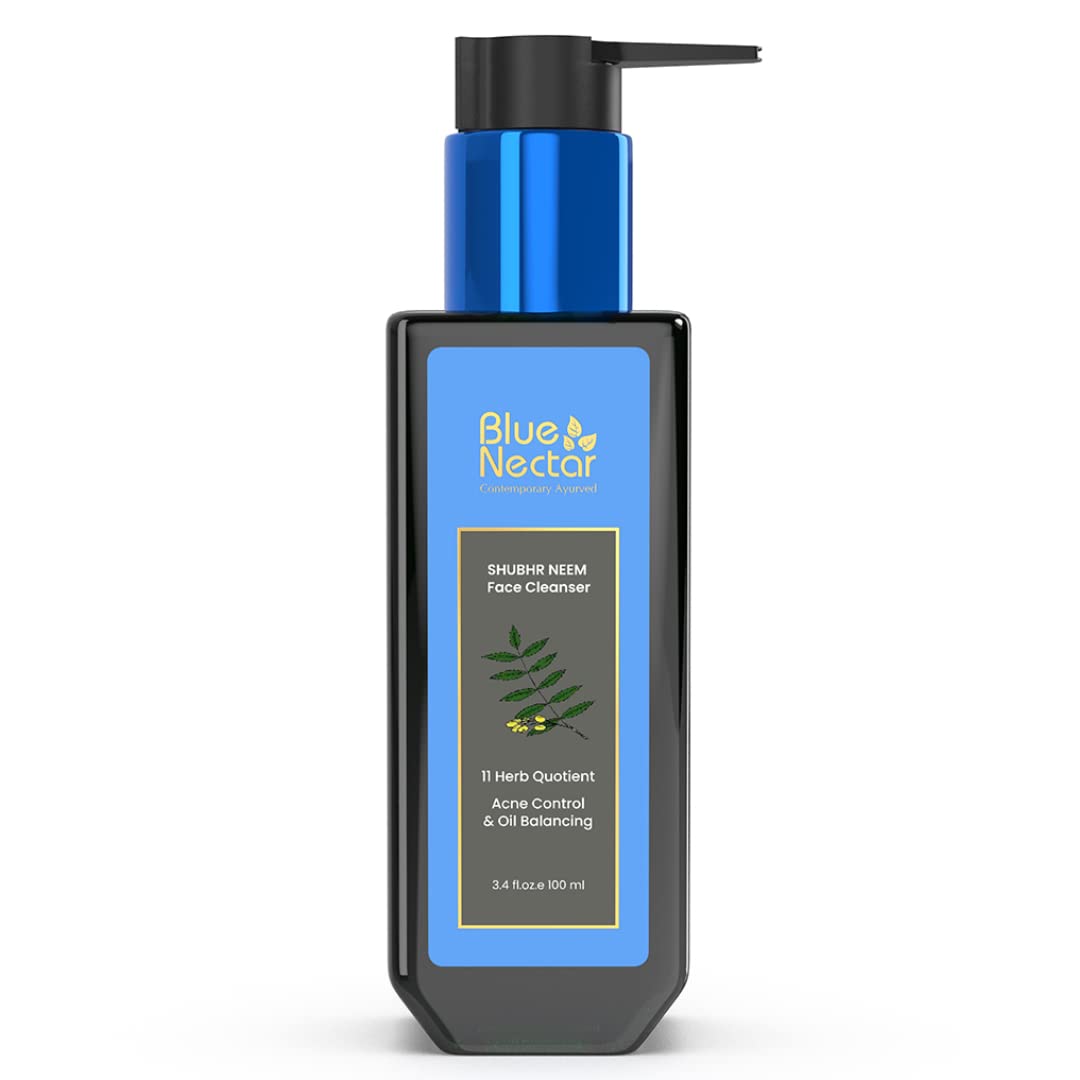 Blue Nectar Vitamin C Face Wash - Neem & Honey for Acne - Ayurvedic Skincare for Daily Use