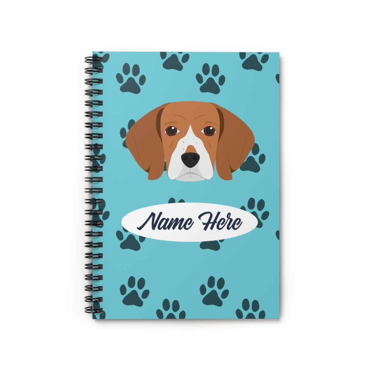 Custom Beagle Spiral Notebook - Personalized Dog Lover Gift for Beagle Moms, Dads & Kids | Cute Pet Journal, School Supplies, Office Notepad for Dog Owners