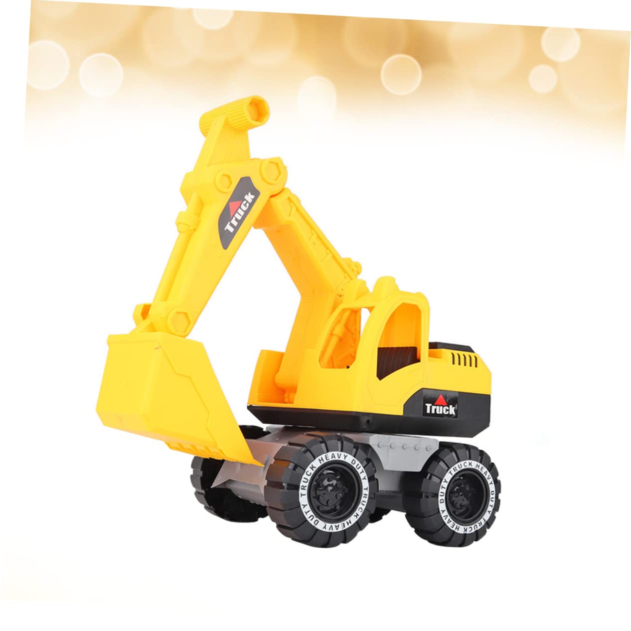 Toyvian 1PC Inertial Car Toy for Kids - Engineering Vehicle Toy Car with Excavator - Fun Educational STEM Toy for Boys & Girls - Perfect for Indoor Play, Birthday Gifts & Learning Activities