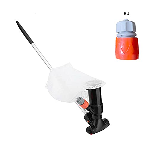 Valink Portable Pool Vacuum Cleaner Kit - Underwater Jet Cleaner with 5-Section Pole & Mesh Bags | Ideal for In-Ground & Above Ground Pools, Quick Cleaning of Leaves & Debris