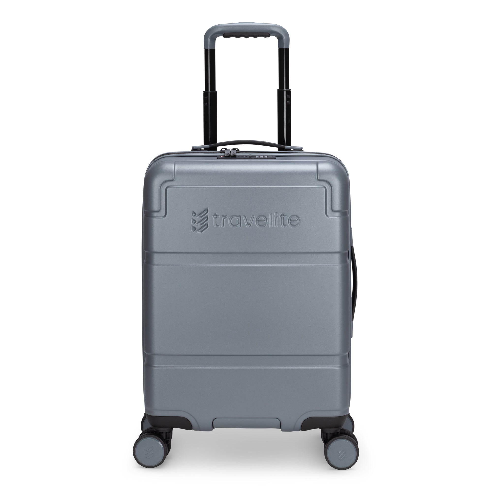 Travelite Itinerary Polycarbonate Spinner Carry On Luggage - Lightweight Durable Suitcase for Air Travel, Business Trips & Weekend Getaways