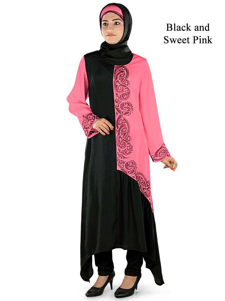 Elegant Ara Short Abaya for Women - Modest Islamic Dress for Prayer, Casual Wear & Special Occasions