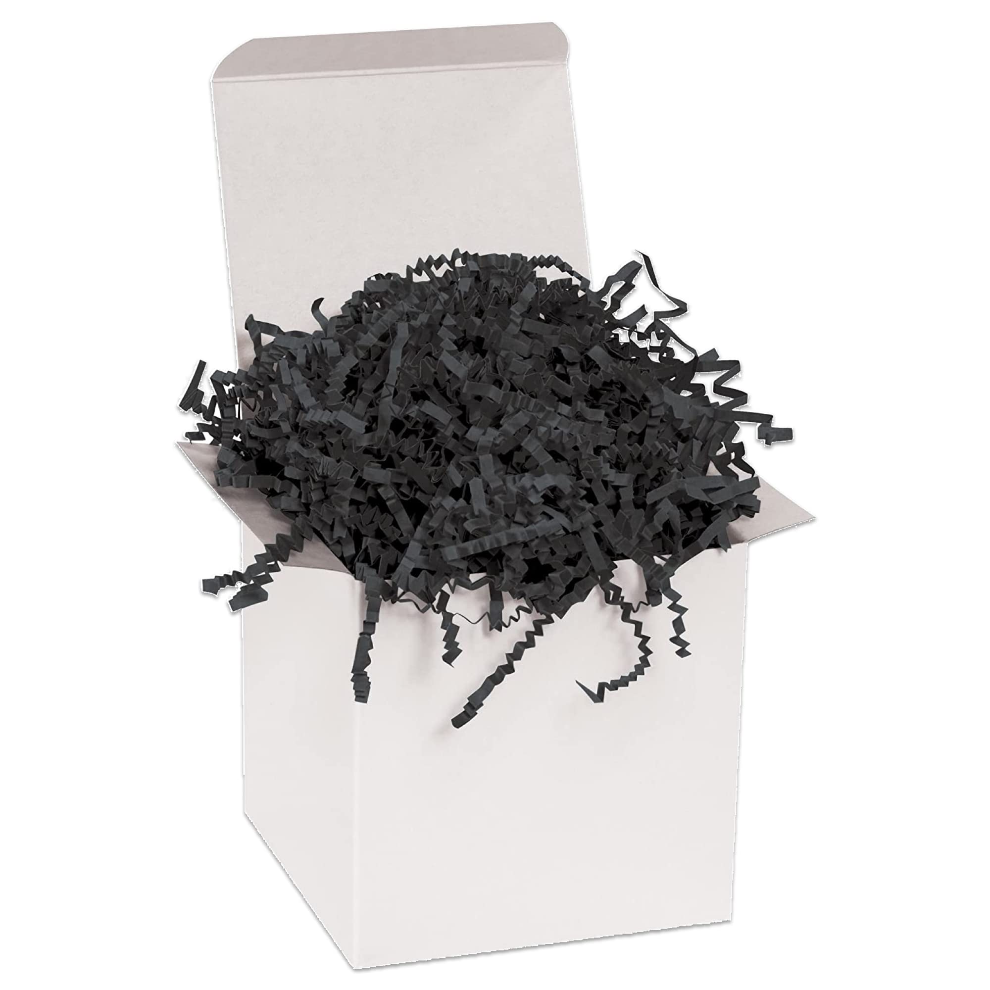 Premium 10 lb Black Crinkle Paper Filler - Eco-Friendly Packing Material for Shipping Boxes, Gift Baskets & Moving Supplies | Perfect for Holiday Wrapping, DIY Crafts & Home Decorations | Multipurpose Shredded Paper for Packaging, Basket Stuffing & Party Decor