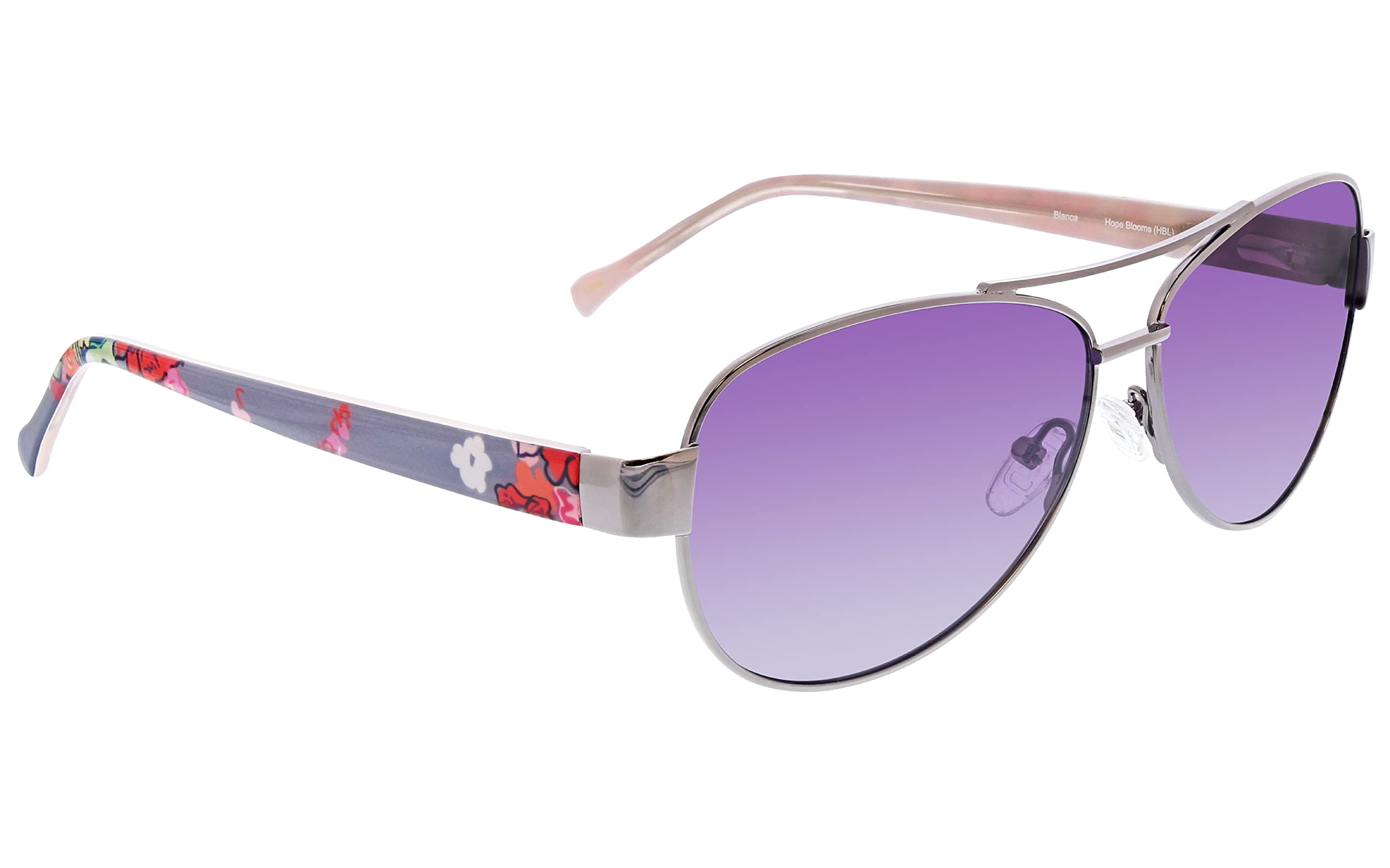 Vera Bradley Women's Blanca Aviator Sunglasses - UV Protection, Polarized, Lightweight & Stylish for Outdoor Activities, Travel & Beach