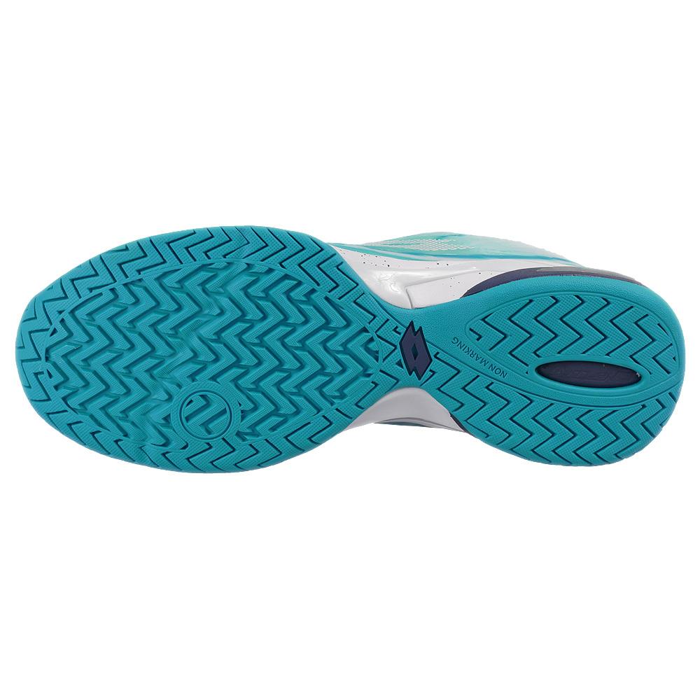 Lotto Men's Mirage 300 SPD Cycling Shoes - Blue Bay/All White | Lightweight & Breathable for Road & Mountain Biking | Perfect for Competitive Cyclists & Training