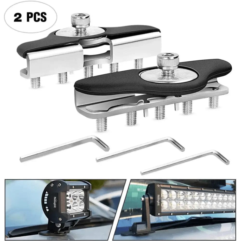 Universal Car Hood Clamp Holder Mount Bracket (2-Pack) - Perfect for Auto Repair, Detailing & Engine Maintenance