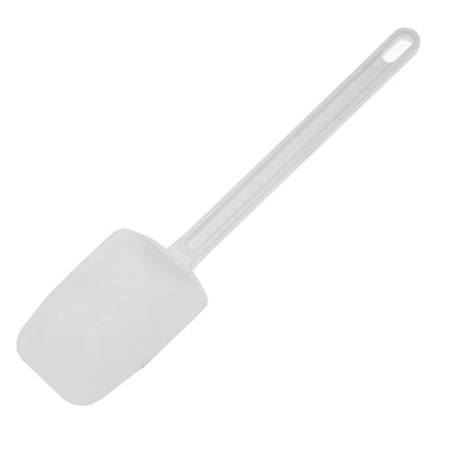 859218 Spoon-Shaped Scraper Spatula - 14-inch Plastic Kitchen Tool for Baking, Cooking & Mixing | Perfect for Cake Decorating, Dough Handling & Bowl Scraping