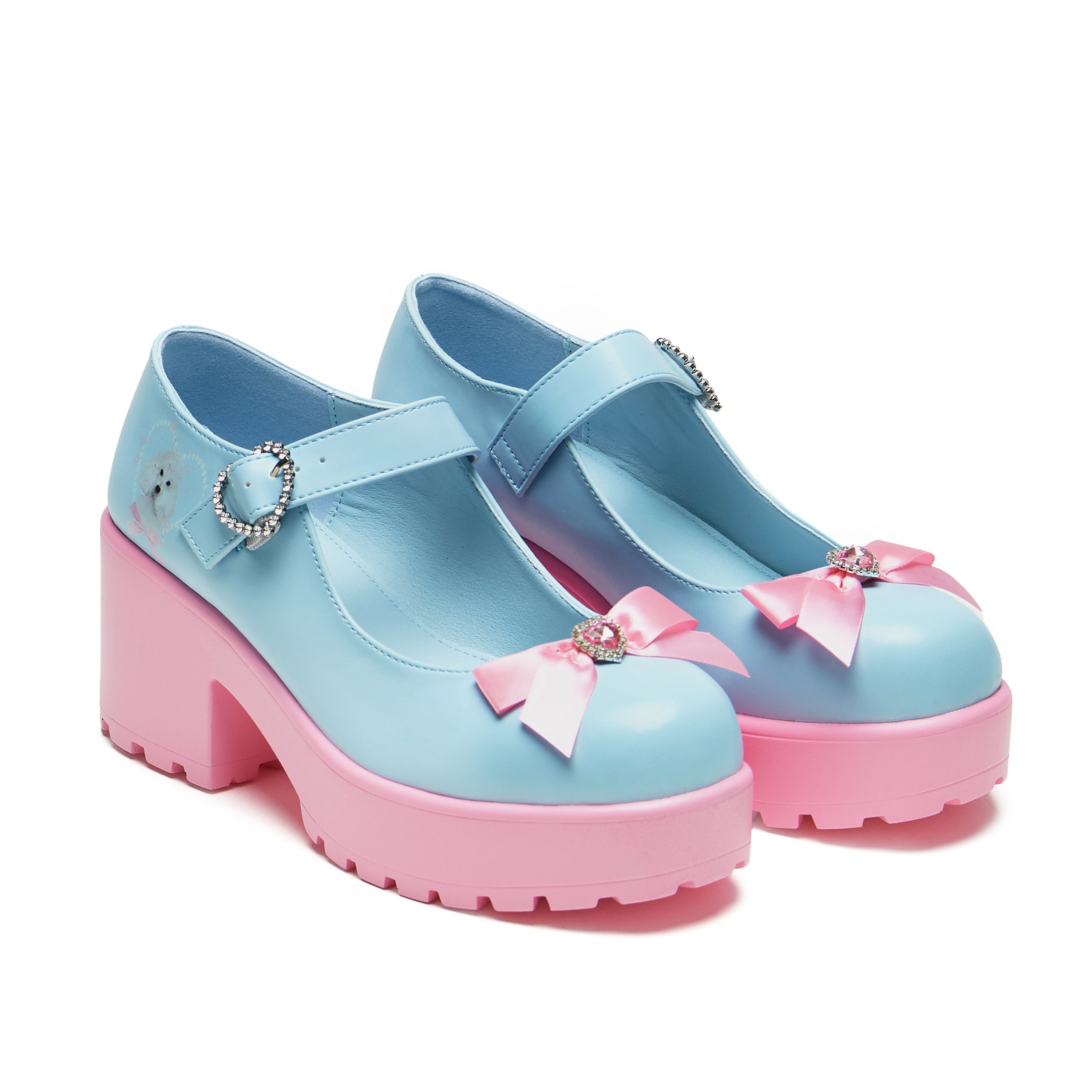 Tira Mary Janes Shoes - Poodle Princess Edition | Cute & Comfortable Flats for Women | Perfect for Casual Wear, Office & Special Occasions