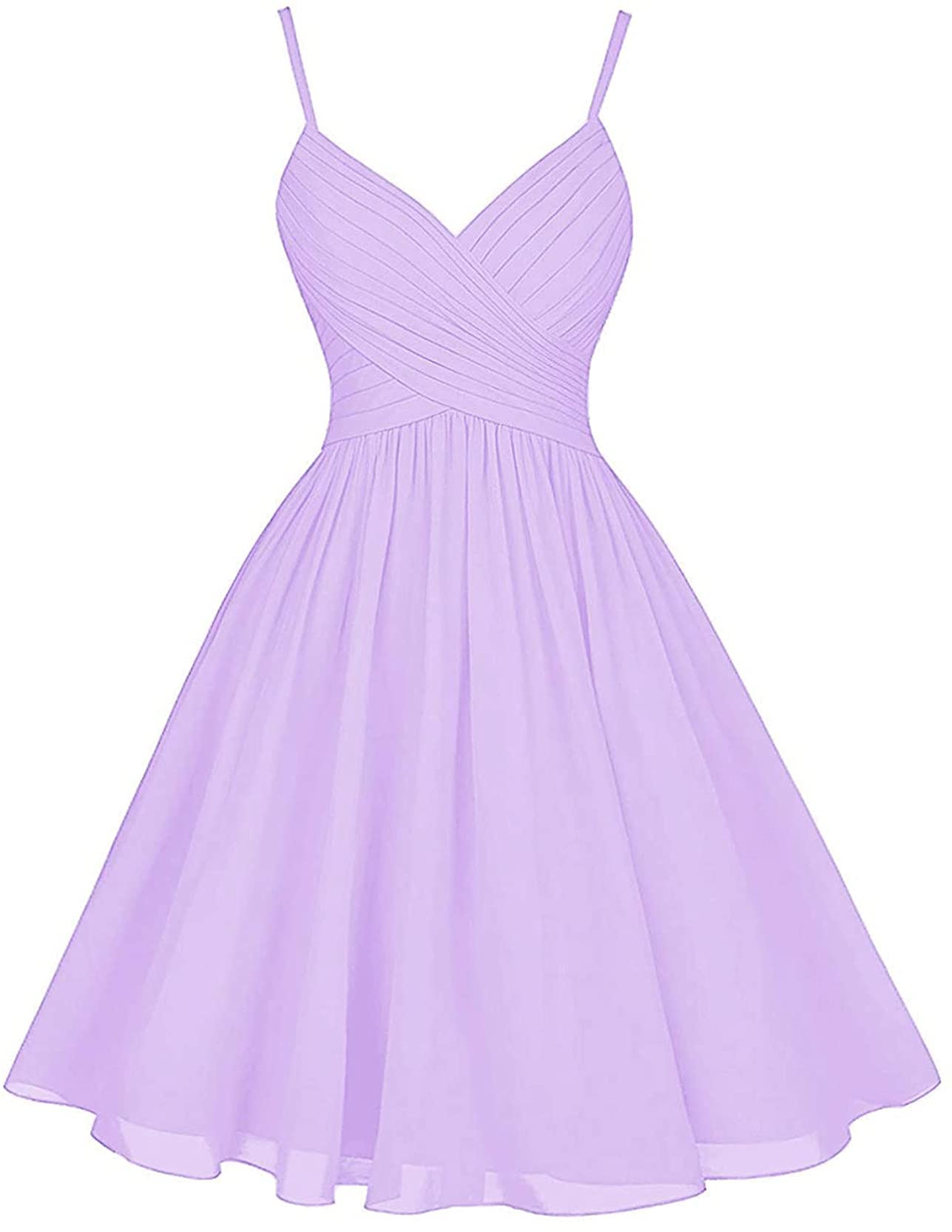 Elegant V-Neck Chiffon Homecoming Dress for Women - Spaghetti Strap Formal Prom Gown with Pockets | Wedding Guest & Special Occasion Maxi Dress