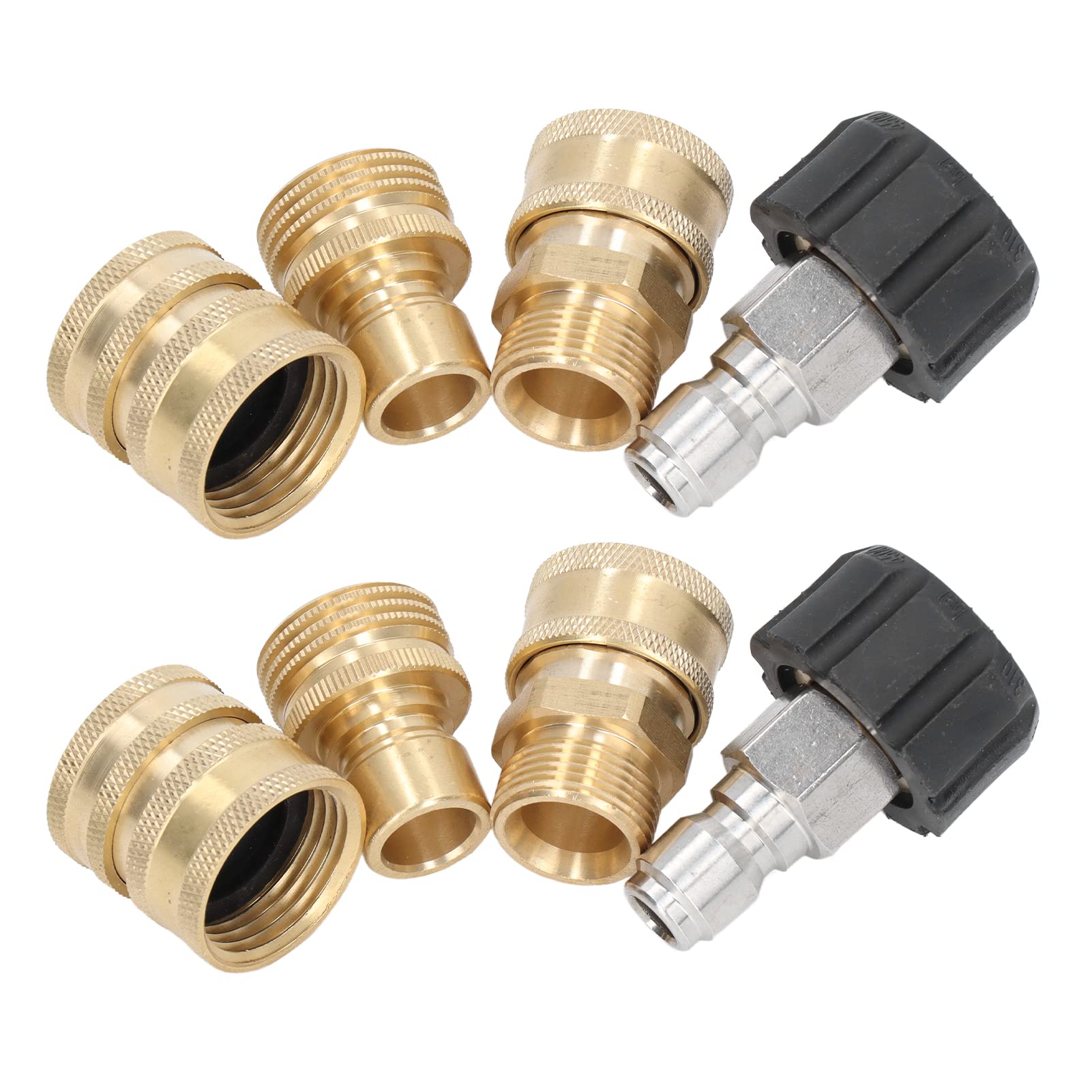Professional Rustproof Pressure Washer Quick Connect Adapter - Secure Car Wash Fitting for Home & Auto Detailing