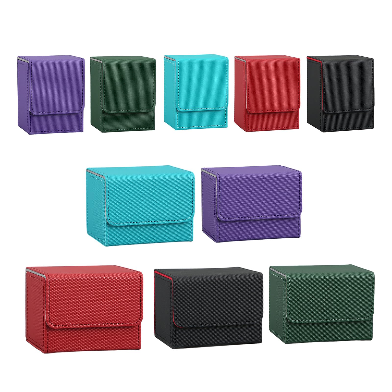 Premium PU Leather Magnetic Card Game Box - Waterproof Playing Cards Storage Case for MTG, Pokemon, Yugioh - Perfect for Travel, Home, and Game Nights