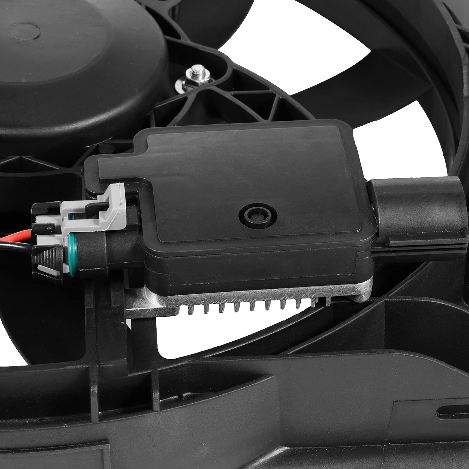OCPTY Replacement Dual Cooling Fan Assembly Compatible with 2007-2015 Ford Edge & Lincoln MKX - High Performance Radiator Cooling System for Hot Weather & Heavy-Duty Driving
