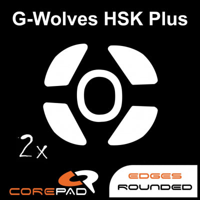 Corepad Skatez Mouse Feet for G-Wolves HSK Plus - Ultra Smooth Gliding Feet for Gaming Mice - Perfect for FPS, MOBA, and Esports Gaming