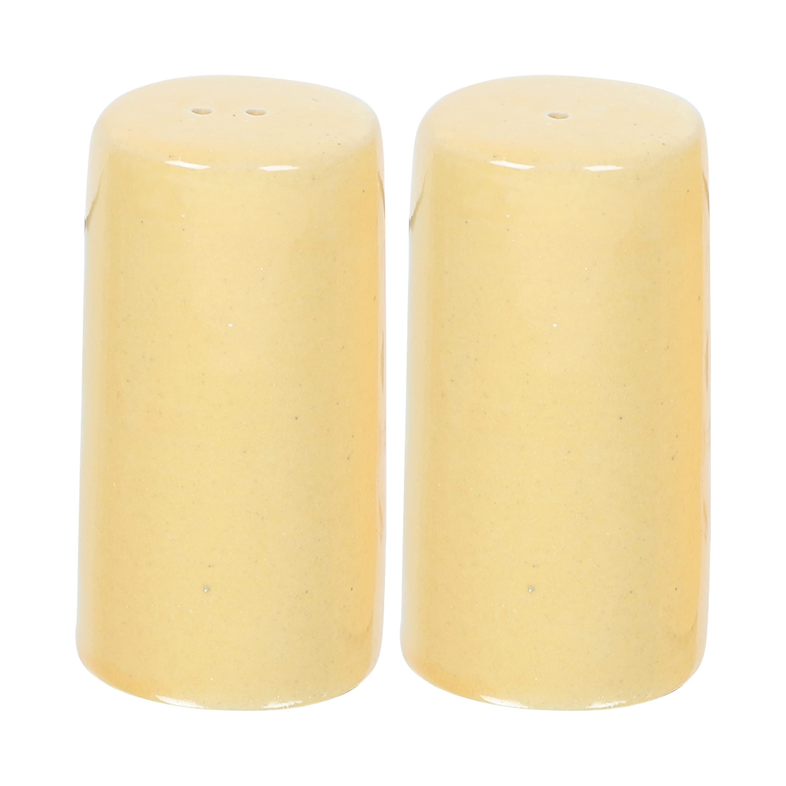 Farmhouse Style Ceramic Salt and Pepper Shakers Set - 2 Piece Modern Kitchen Table Décor for Wedding Registry, Housewarming Gifts | Perfect for Dining Room, Kitchen Counter, and Farmhouse Themed Parties