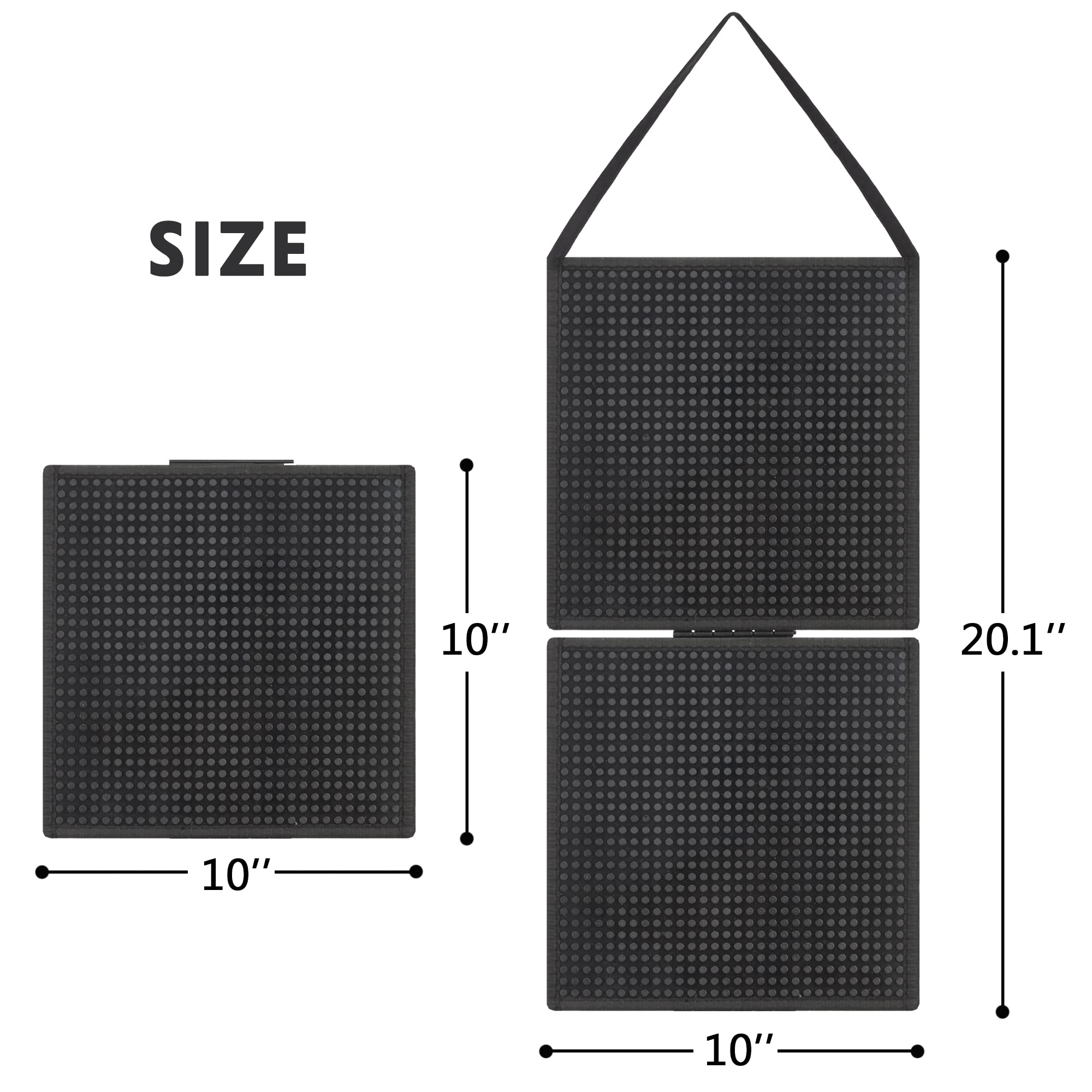 Black Hanging Mini Figures Display Case - Removable Action Figure Storage Box for Collectible Toys | Perfect for Organizing & Showcasing Mini Figures in Home, Office, or Game Room
