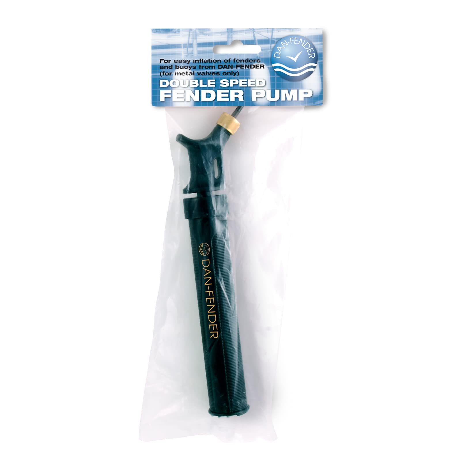 Fender and Buoy Air Hand Pump - Portable Manual Inflator for Boats, Kayaks, Pool Floats, Air Mattresses & Inflatables - Quick & Easy Inflation Anywhere