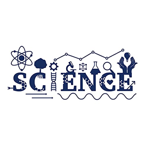iplusmile Science Laboratory Wall Decals - Chemistry & Astronomy Themed Removable Wall Stickers for Kids Room, School Lab & Home Decor - Perfect for Classroom, Bedroom & Playroom Inspiration