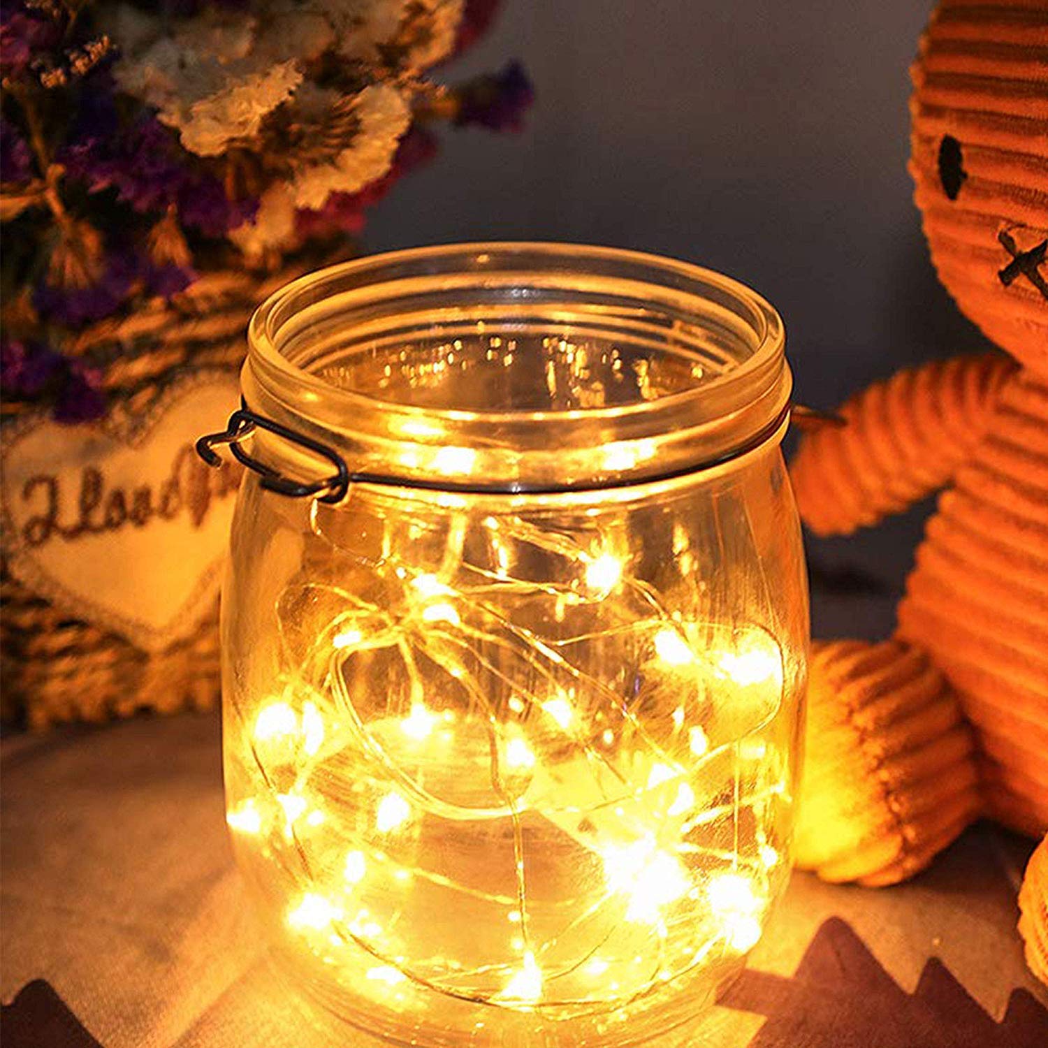 3 Pack 6.6ft 20 LED Battery Operated Fairy Lights - Silver Wire Starry Mini String Lights for DIY, Wedding, Party, Festival, Halloween & Christmas Decor (Yellow) | Indoor & Outdoor Decoration, Bedroom, Garden, Patio Lighting
