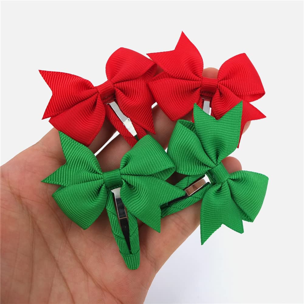 24 PCS Pinwheel Snap Hair Clips for Baby Girls & Toddlers - Cute Tiny Hair Bows for Infants & Kids - Perfect for Parties, Holidays & Everyday Outfits