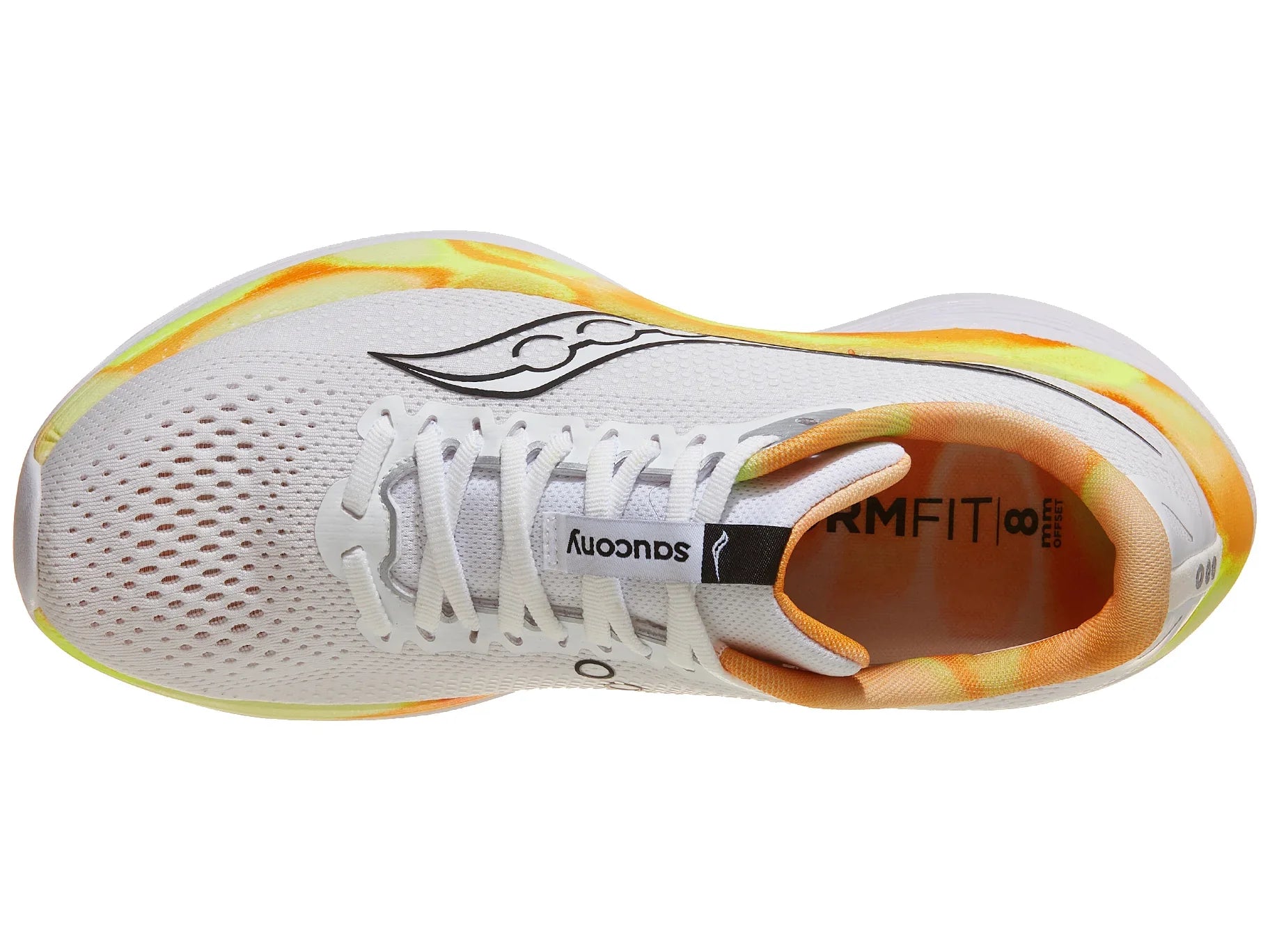 Men's Running Shoes - Endorphin Trainer White & Black | Lightweight Cushioned Sneakers for Training & Gym Workouts