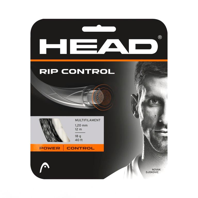 Head RIP Control Tennis String - High-Performance Polyester String for Spin & Control - Perfect for Competitive Play & Advanced Players