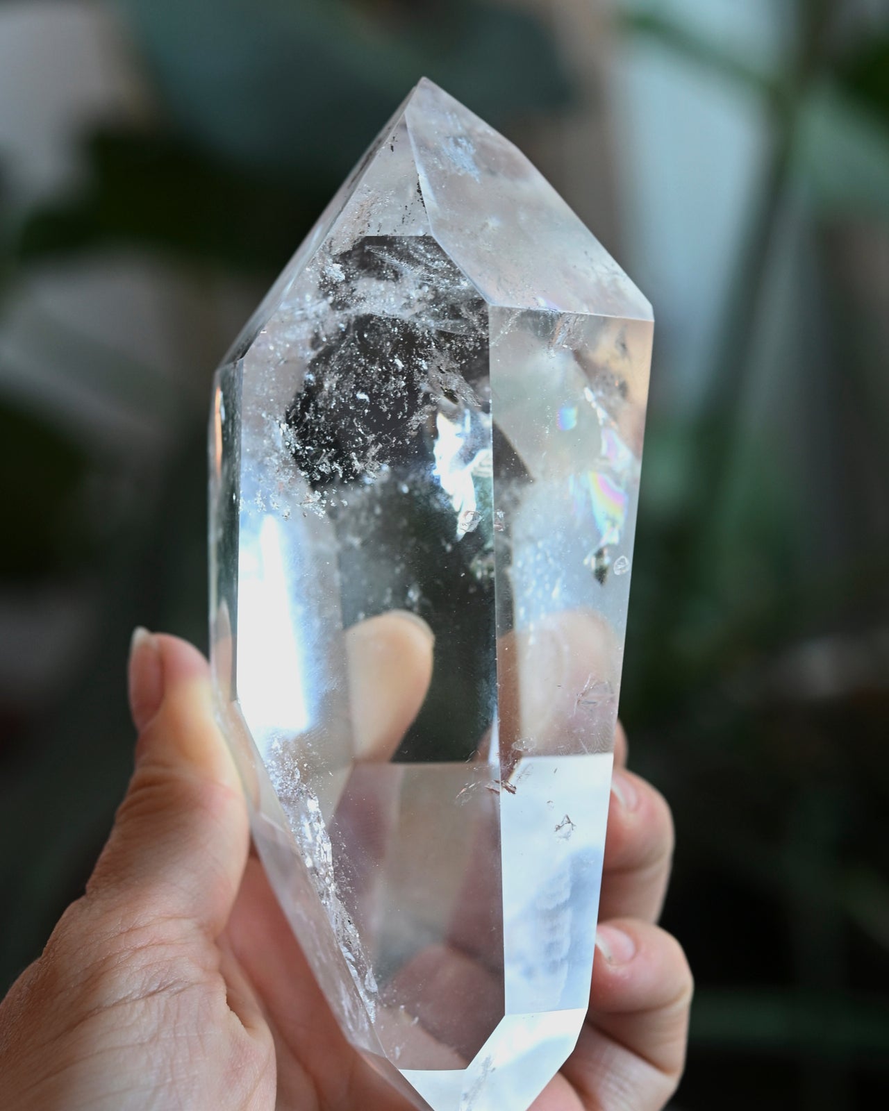 Natural Clear Quartz Crystal Point on Stand - Healing Stone for Meditation, Reiki, and Home Decor | Perfect for Spiritual Gifts & Energy Cleansing