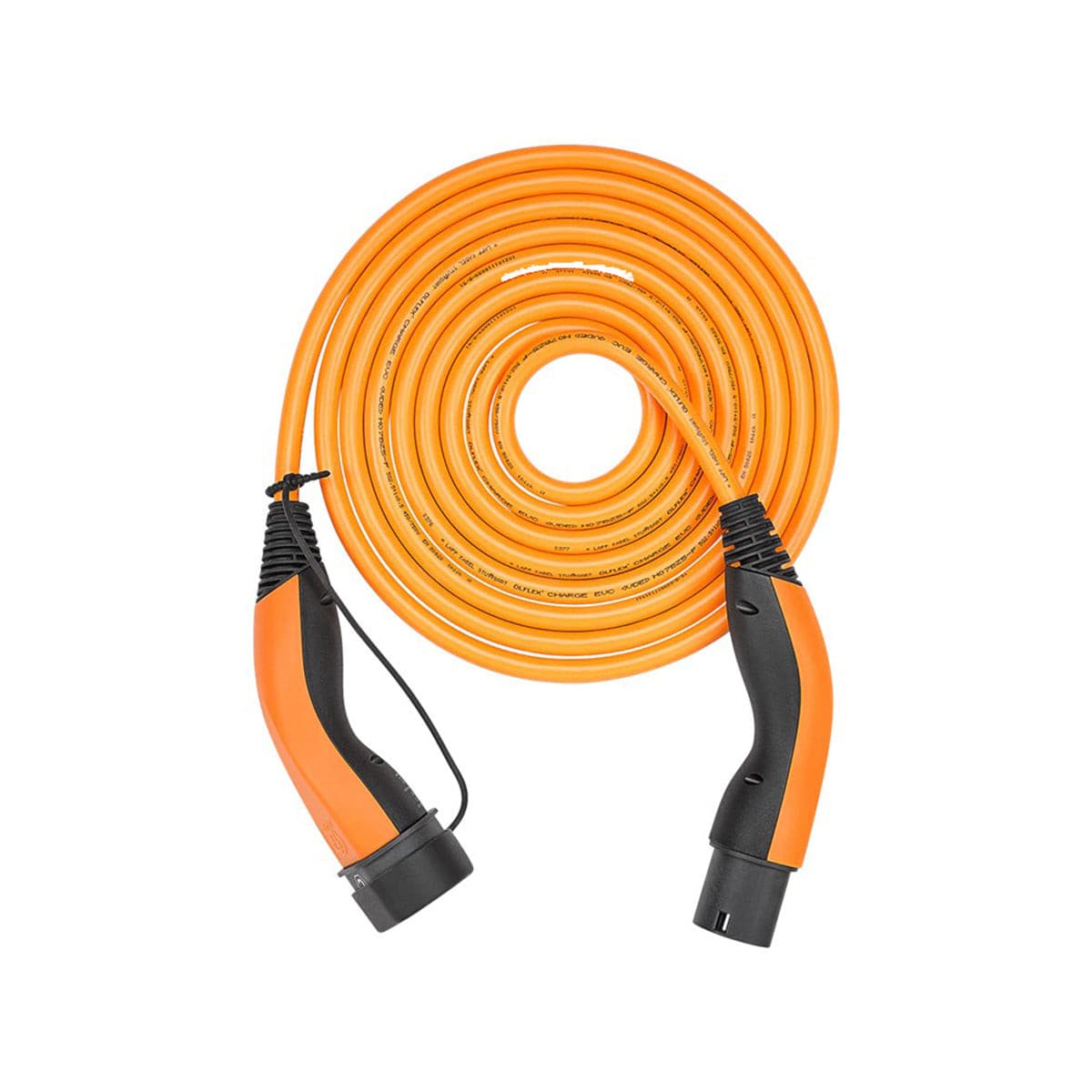 Lapp Self Retracting 22kW 32A Type 2 to Type 2 EV Charging Cable - 5m Orange Helix Cable for Electric & Hybrid Cars (PHEV) - Perfect for Home, Office & Public Charging Stations