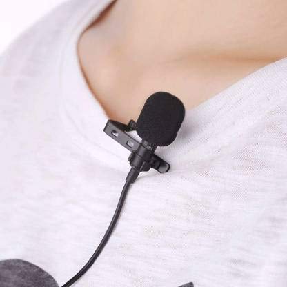 Clip On Mini Lapel Lavalier Microphone for iPhone & Computer - Perfect for Podcasting, Video Recording, Interviews, and Online Meetings