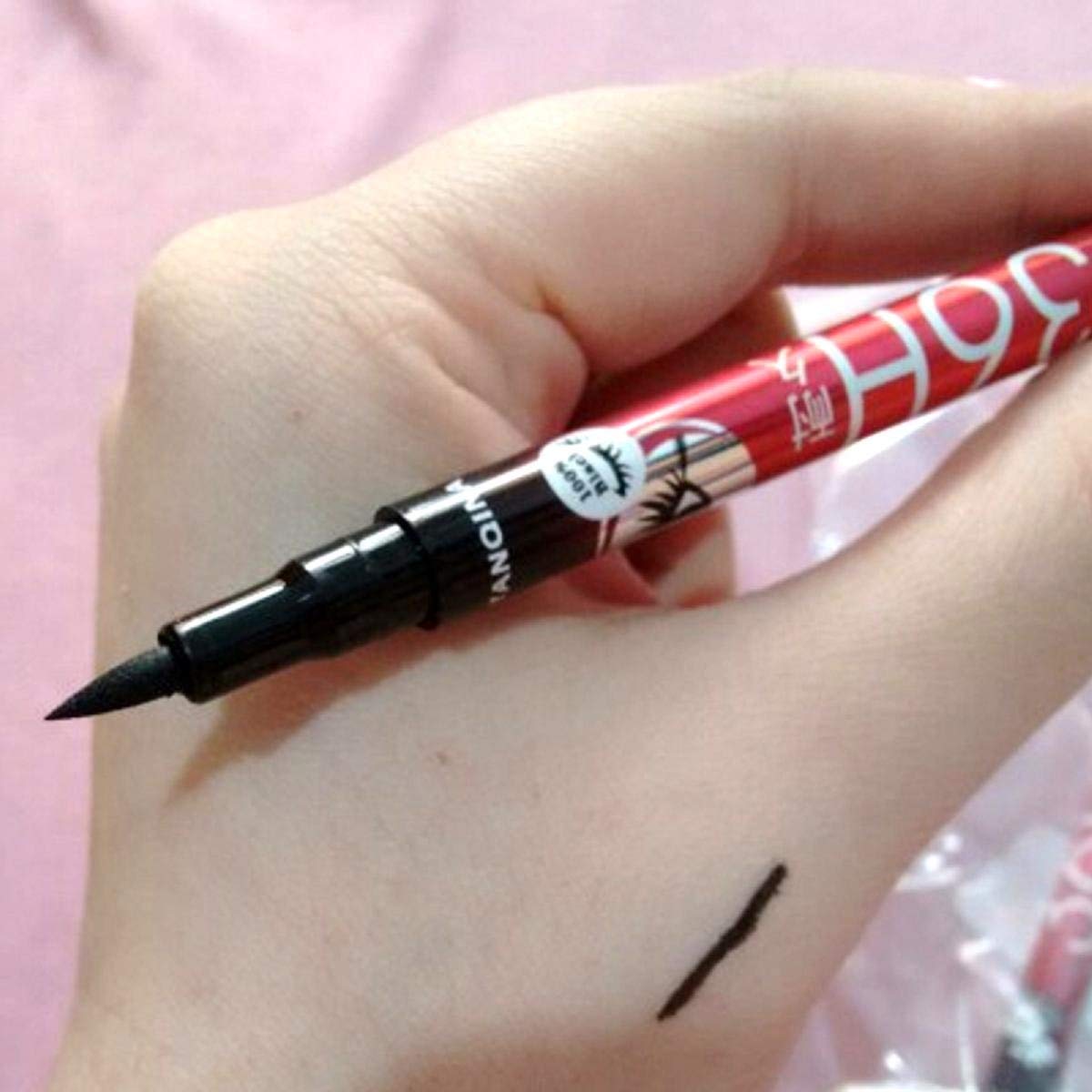 MAPPERZ 36H Waterproof Eyeliner Pencil - Long Lasting, Smudge Proof, Water Resistant Liquid Eye Liner for Women - Black (1 Pack) | Perfect for Swimming, Gym & Everyday Makeup