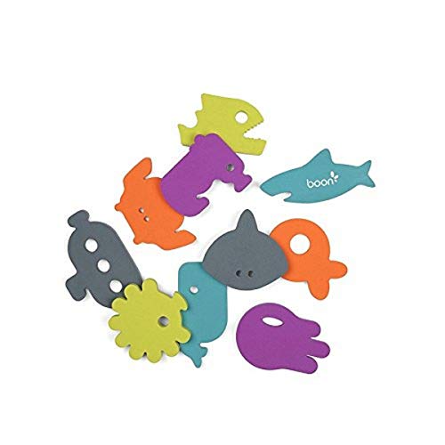 Boon Dive Bath Toy Appliques for Kids - Fun Bathtub Stickers for Baby & Toddler Bath Time - Safe & Waterproof Bathroom Decor for Infants - Perfect for Sensory Play and Learning Colors