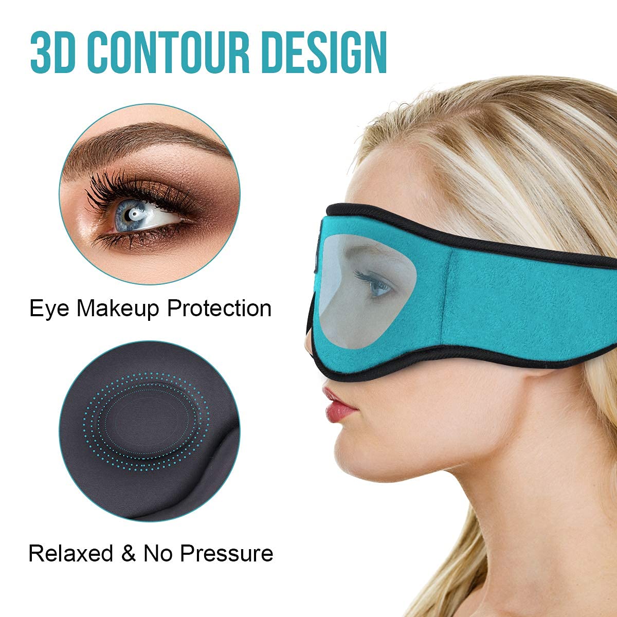Musicozy Bluetooth 5.4 Sleep Headphones Wireless Headband with Eye Mask - Comfortable Sleeping Earbuds for Men & Women, Perfect for Travel, Office & Relaxation - Cool Tech Gadgets Gift Set (Pack of 2)